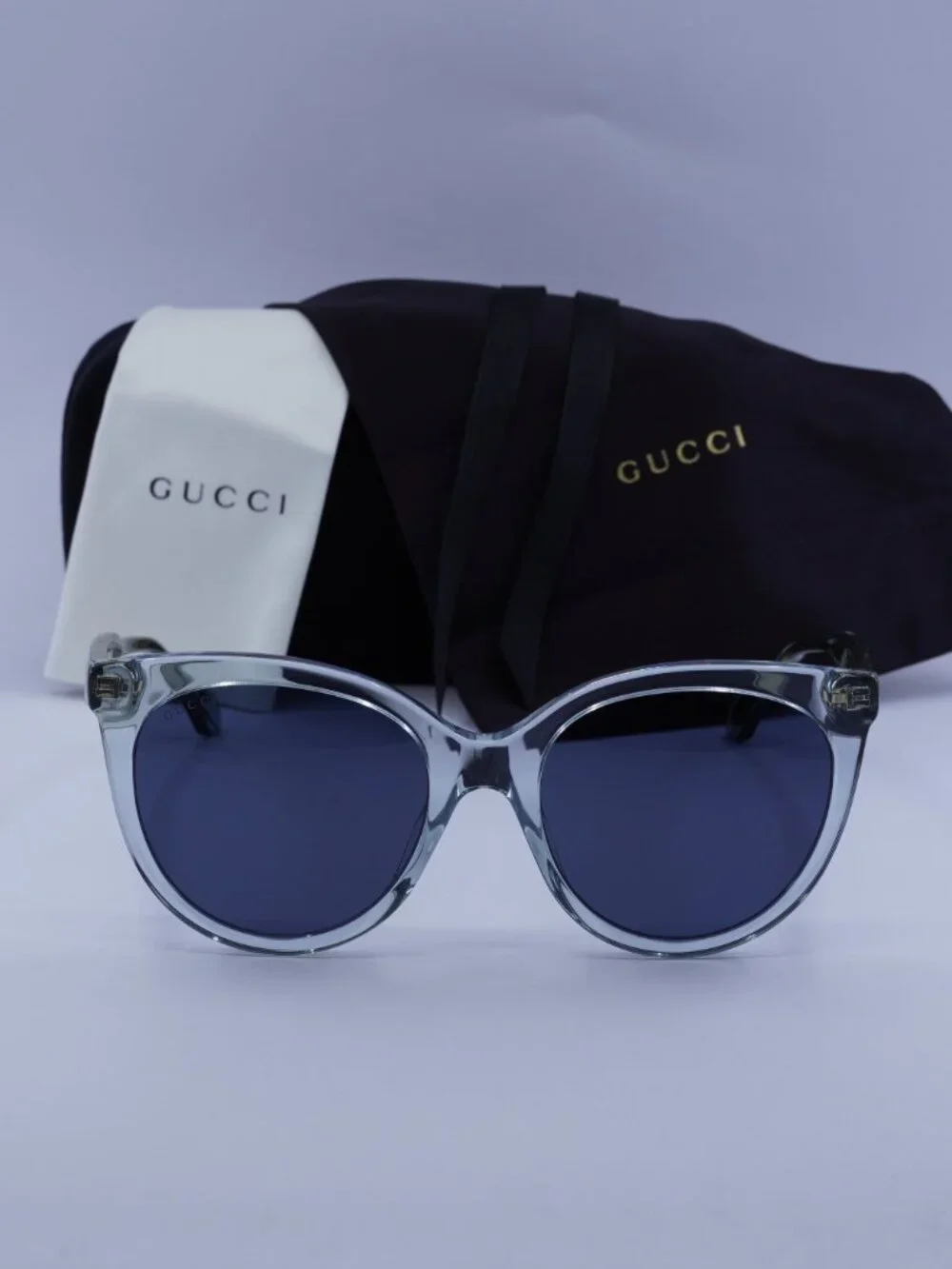 Gucci GG0565S 003 Women Cat Eye Sunglasses - Blue